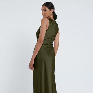 Jenny Yoo Size 19 Olive Green Bridesmaid Dress - Style - Grant